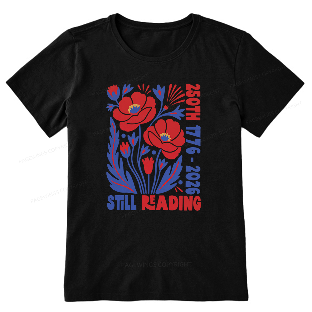 Pagewings Still Reading Bookish Unisex Classic T-shirt