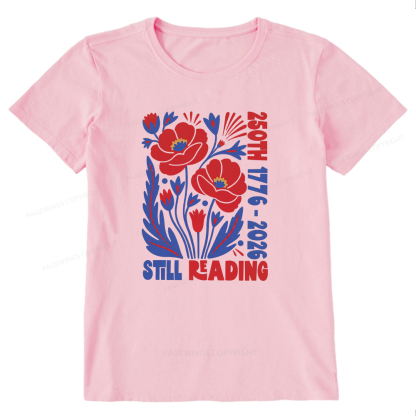 Pagewings Still Reading Bookish Unisex Classic T-shirt