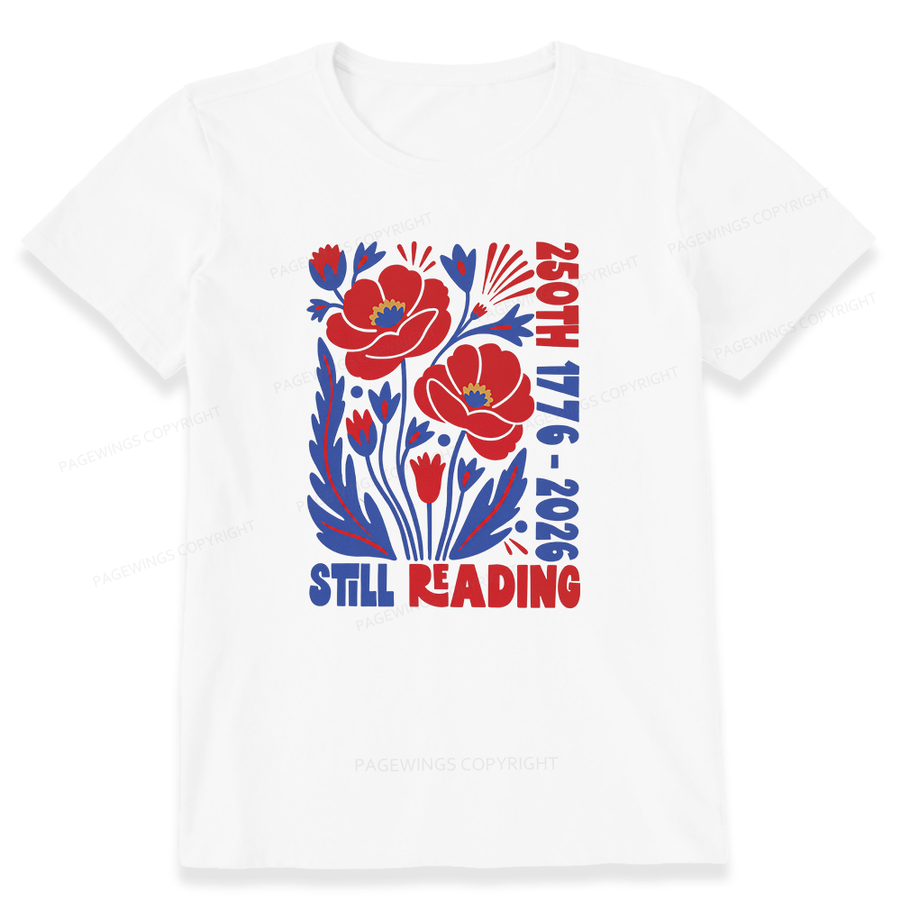 Pagewings Still Reading Bookish Unisex Classic T-shirt