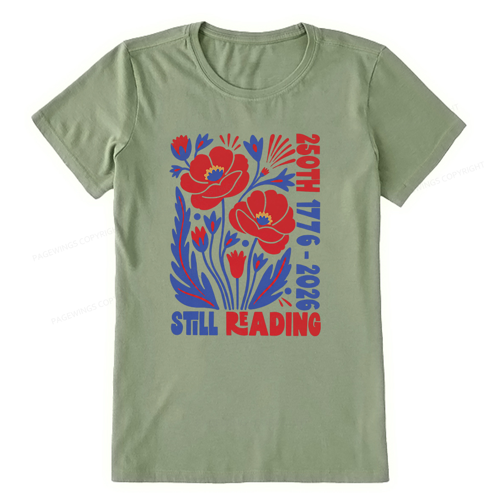Pagewings Still Reading Bookish Unisex Classic T-shirt