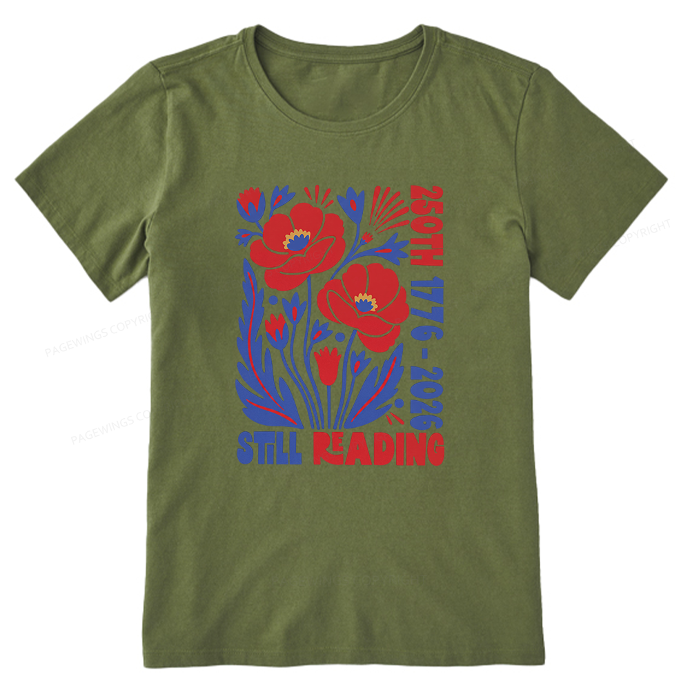 Pagewings Still Reading Bookish Unisex Classic T-shirt