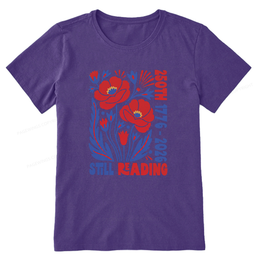 Pagewings Still Reading Bookish Unisex Classic T-shirt
