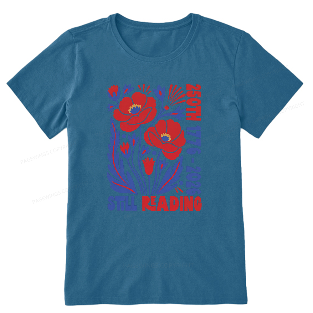 Pagewings Still Reading Bookish Unisex Classic T-shirt