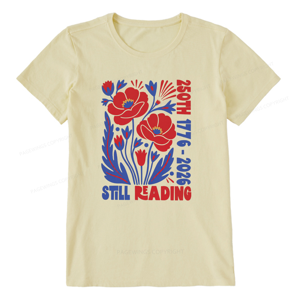 Pagewings Still Reading Bookish Unisex Classic T-shirt