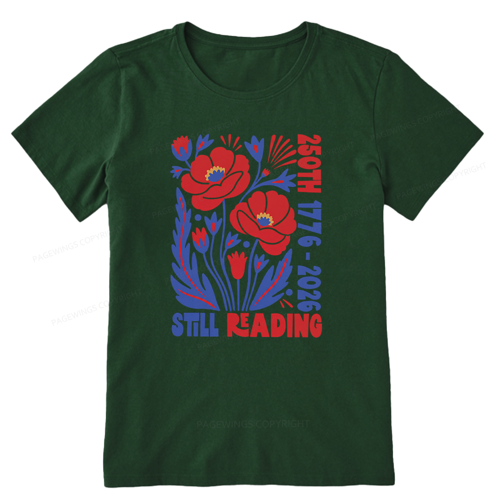 Pagewings Still Reading Bookish Unisex Classic T-shirt