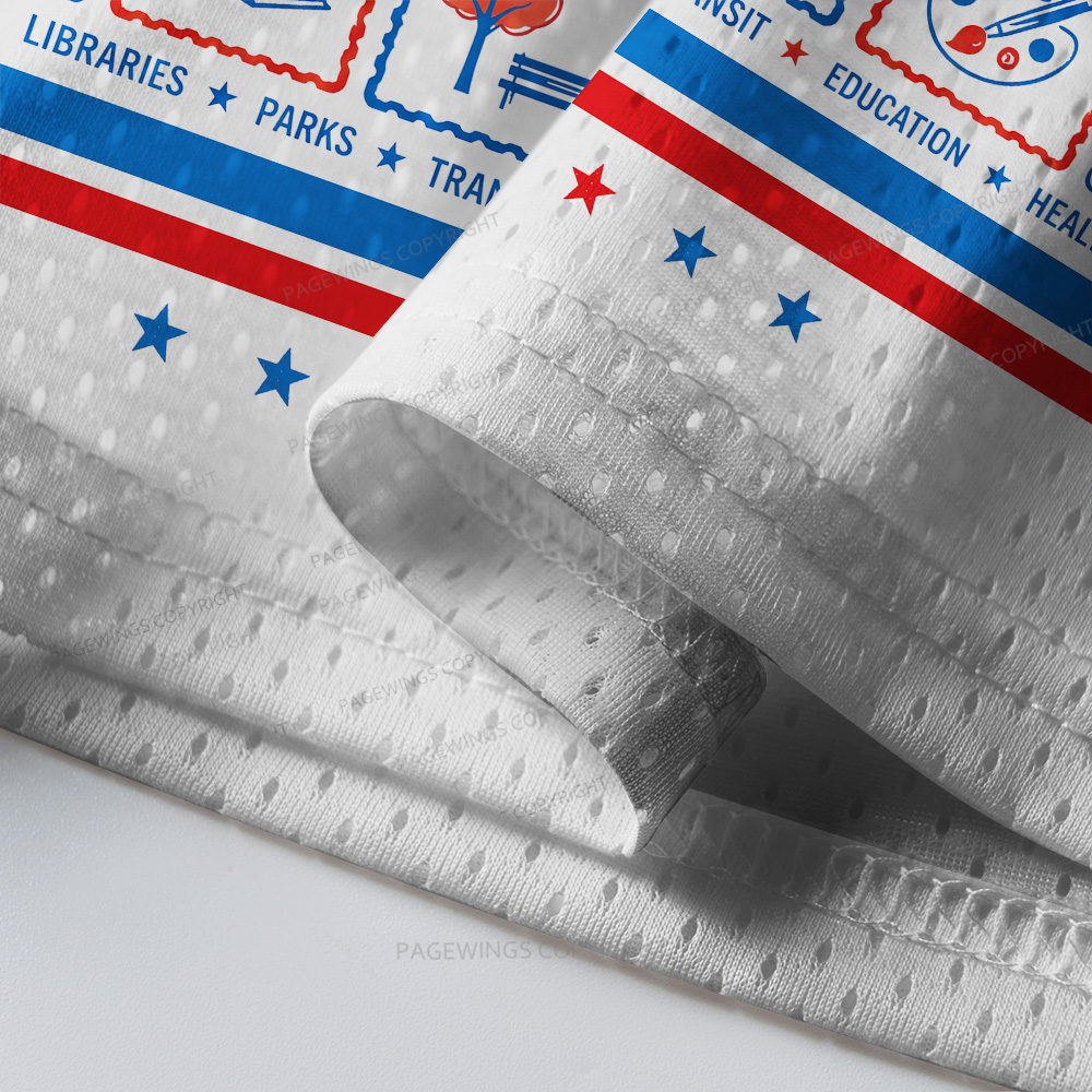 Pagewings Built For The People Unisex Mesh Jersey