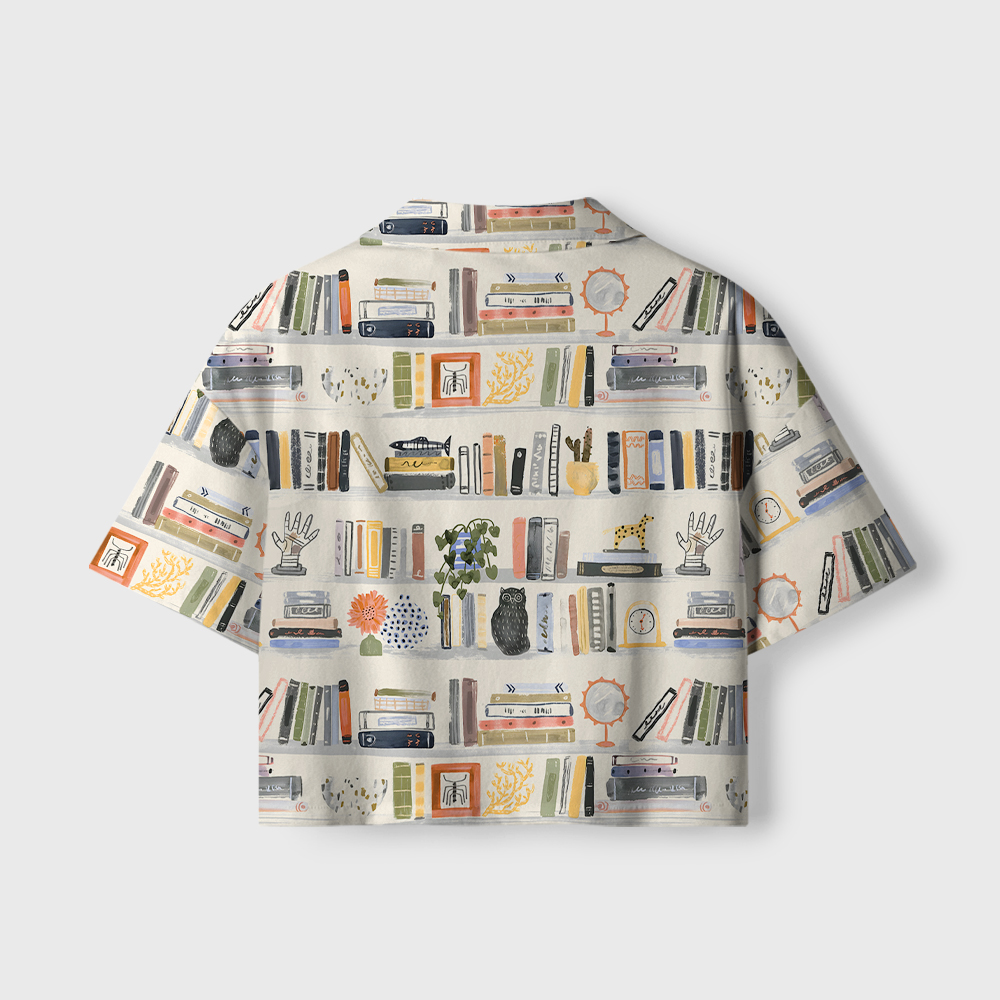 Pagewings Reading Lover Women's Camp Shirt