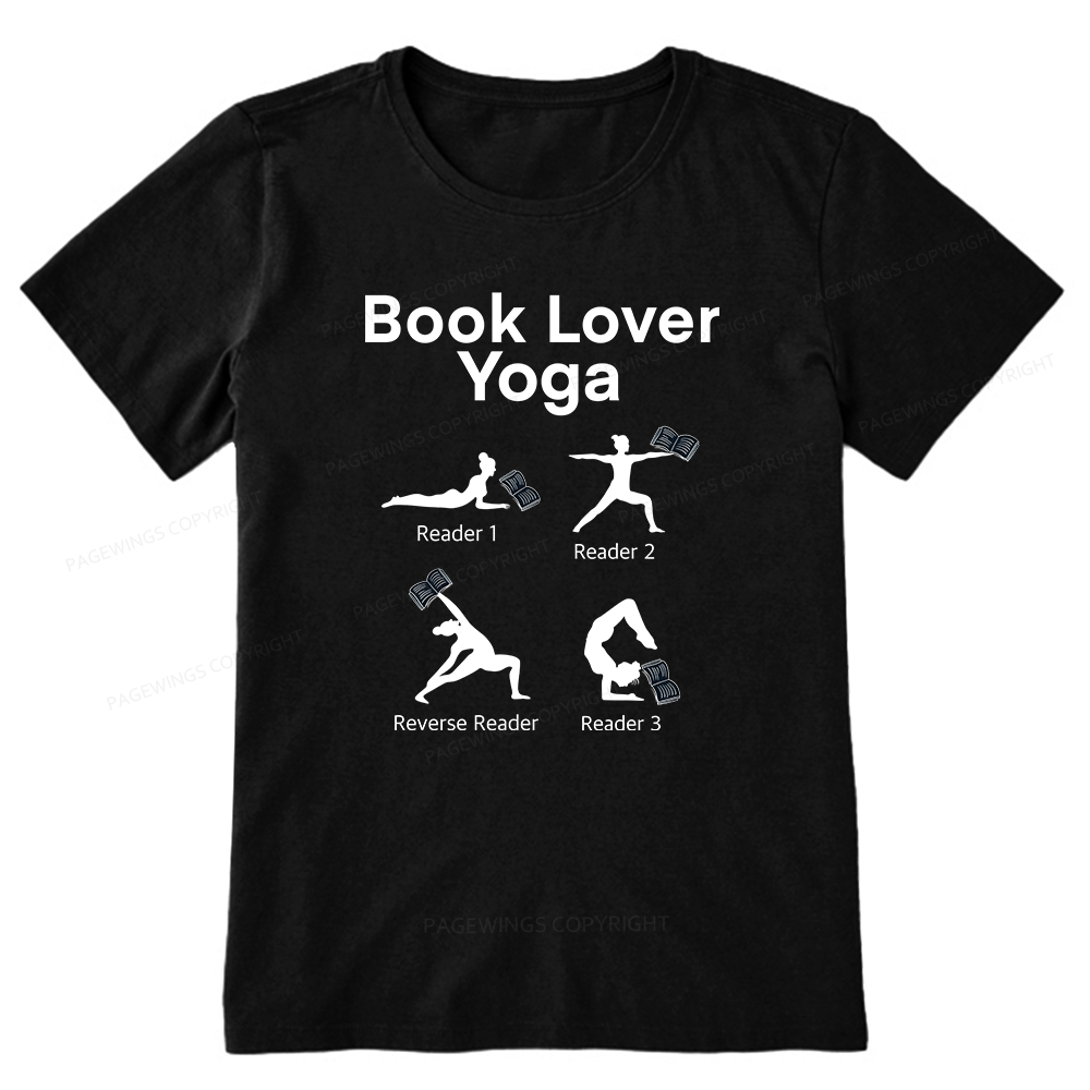 Pagewings Book Lover Yoga 11978 Bookish Unisex Classic T-shirt