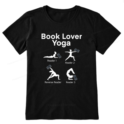 Pagewings Book Lover Yoga 11978 Bookish Unisex Classic T-shirt