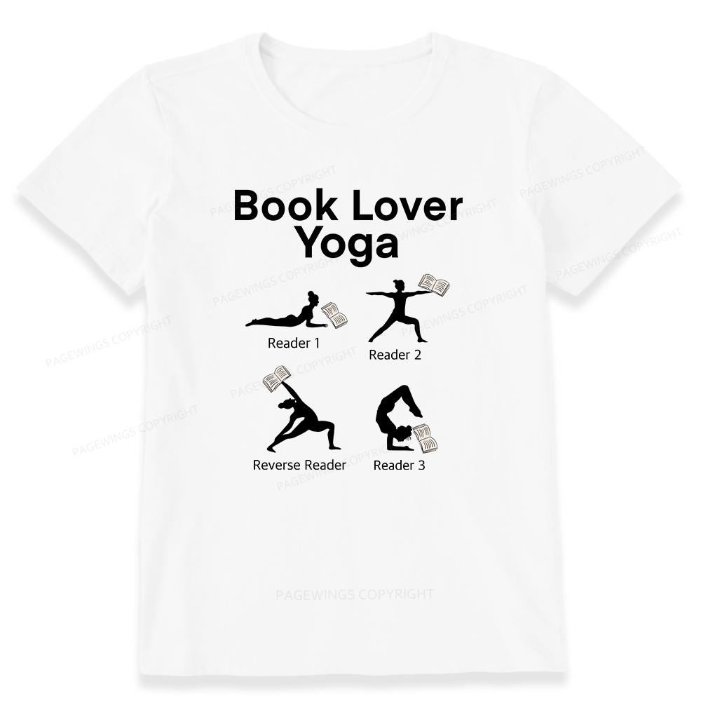 Pagewings Book Lover Yoga 11978 Bookish Unisex Classic T-shirt
