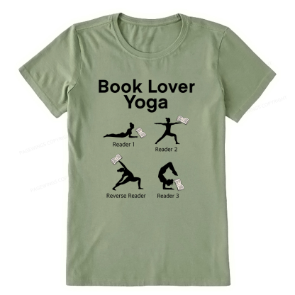 Pagewings Book Lover Yoga 11978 Bookish Unisex Classic T-shirt