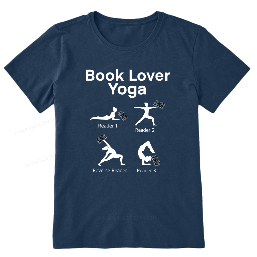 Pagewings Book Lover Yoga 11978 Bookish Unisex Classic T-shirt