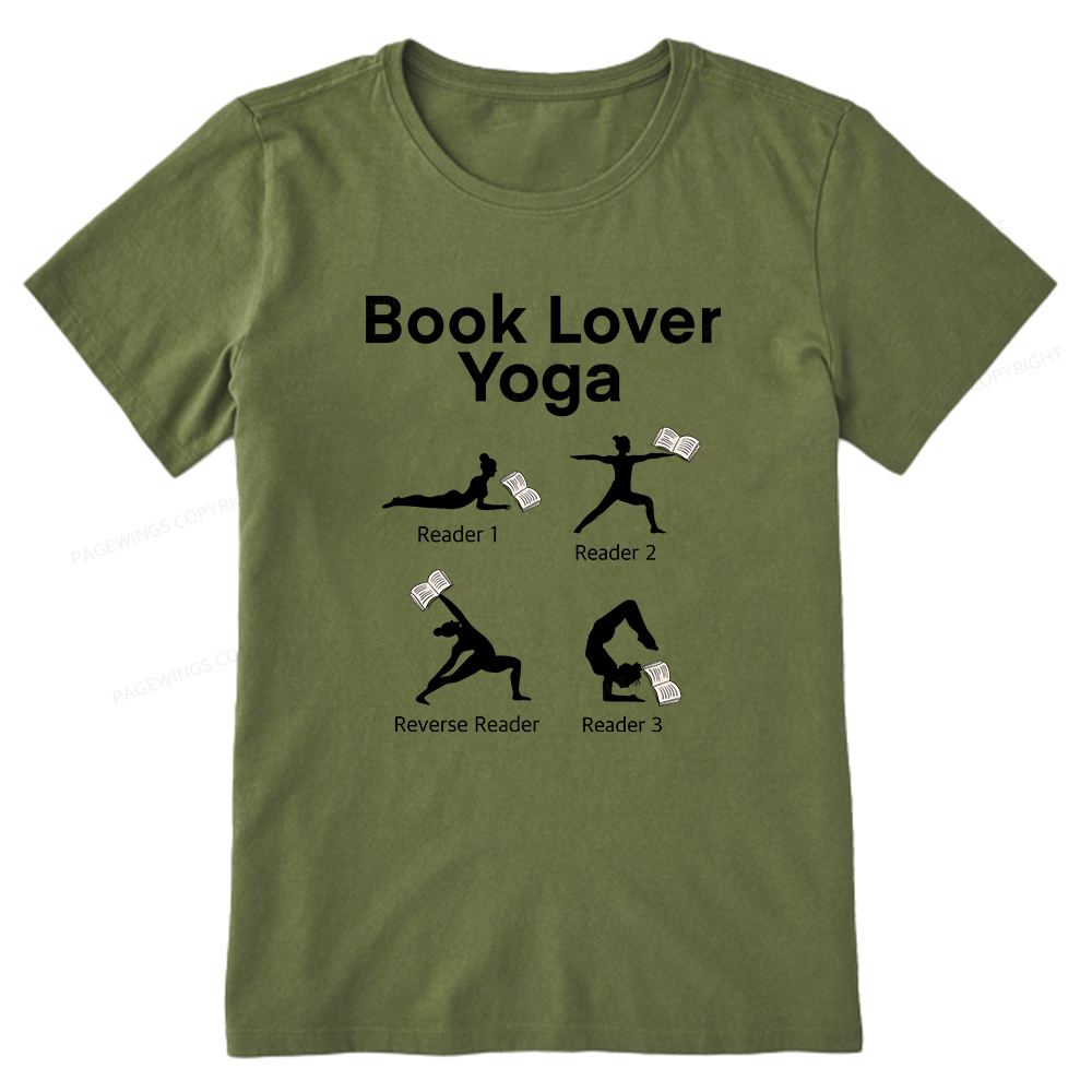 Pagewings Book Lover Yoga 11978 Bookish Unisex Classic T-shirt
