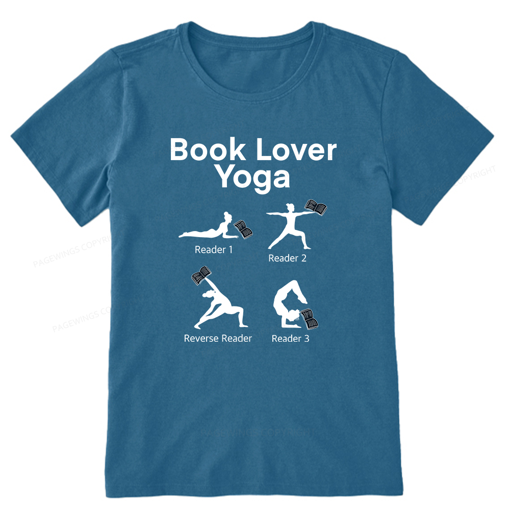 Pagewings Book Lover Yoga 11978 Bookish Unisex Classic T-shirt