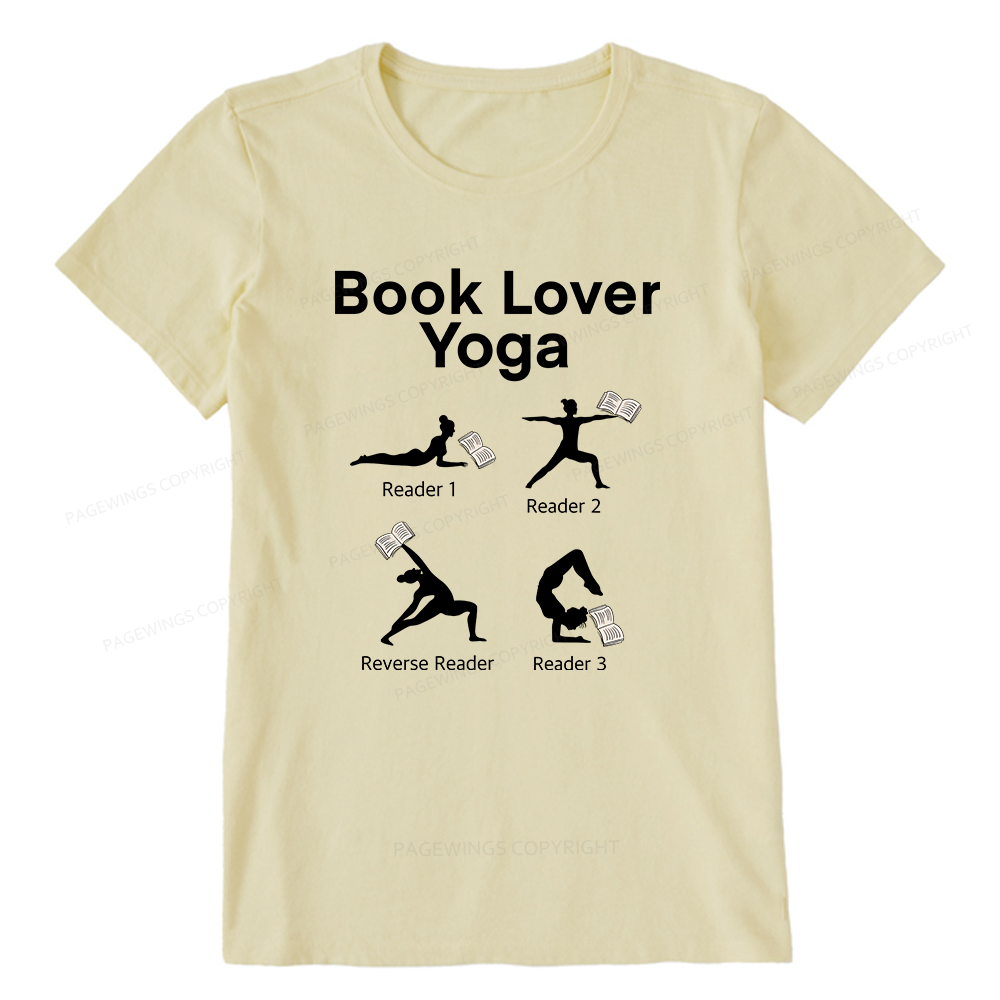 Pagewings Book Lover Yoga 11978 Bookish Unisex Classic T-shirt