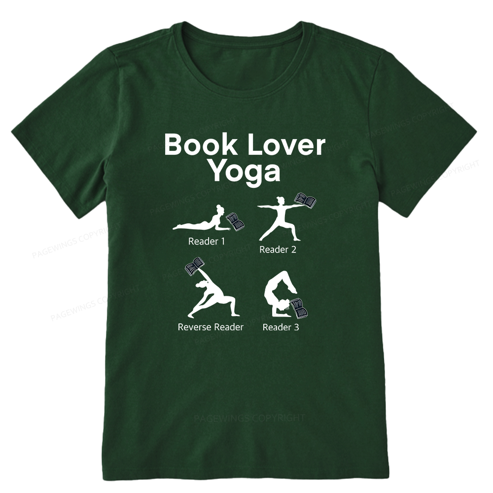 Pagewings Book Lover Yoga 11978 Bookish Unisex Classic T-shirt