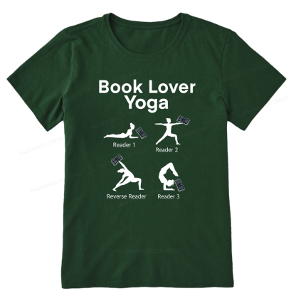 Pagewings Book Lover Yoga 11978 Bookish Unisex Classic T-shirt
