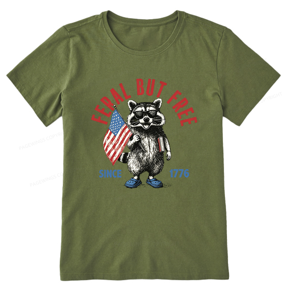 Pagewings Feral But Free 15618 Bookish Unisex Classic T-shirt