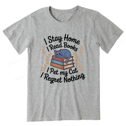 Pagewings I Read Books Pet My Cat 12550 Bookish Unisex Classic T-shirt