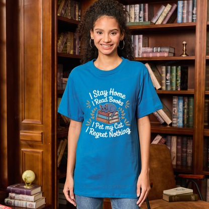 Pagewings I Read Books Pet My Cat 12550 Bookish Unisex Classic T-shirt