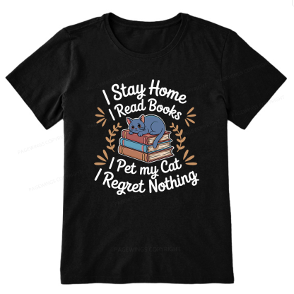 Pagewings I Read Books Pet My Cat 12550 Bookish Unisex Classic T-shirt