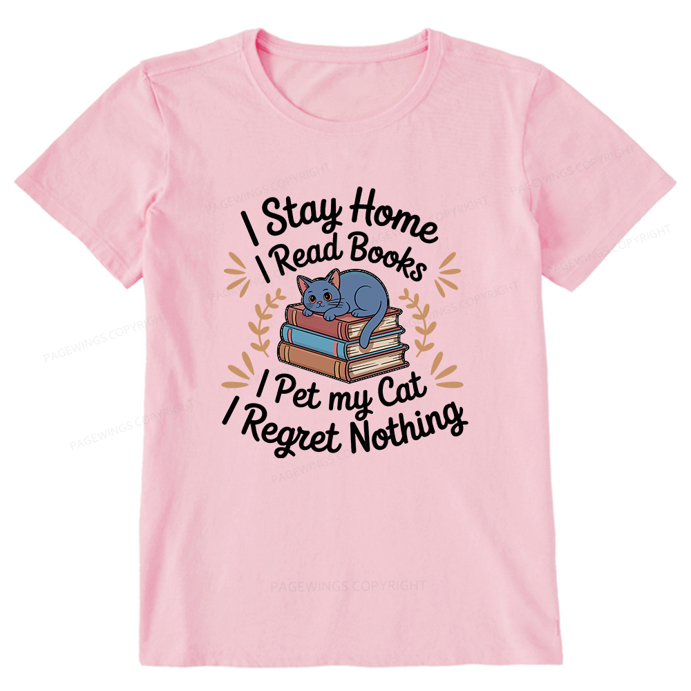 Pagewings I Read Books Pet My Cat 12550 Bookish Unisex Classic T-shirt