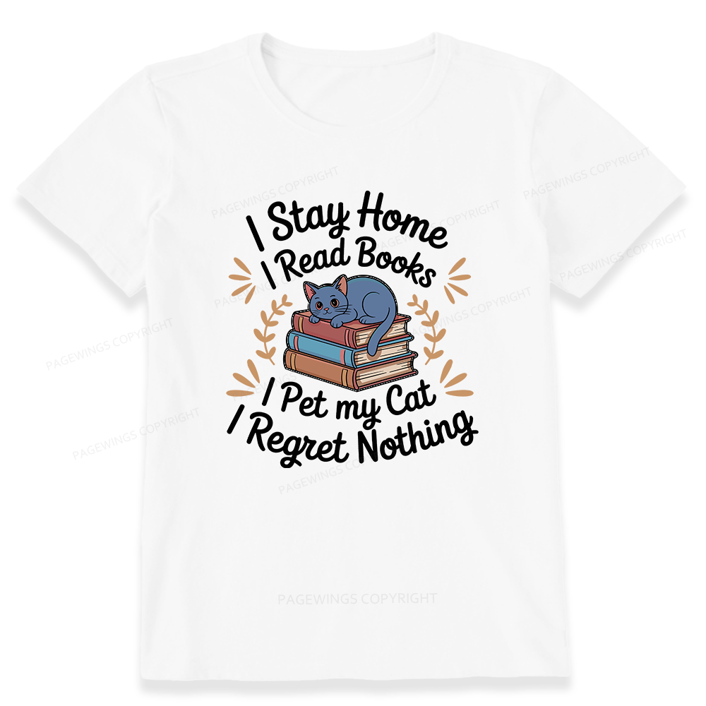 Pagewings I Read Books Pet My Cat 12550 Bookish Unisex Classic T-shirt