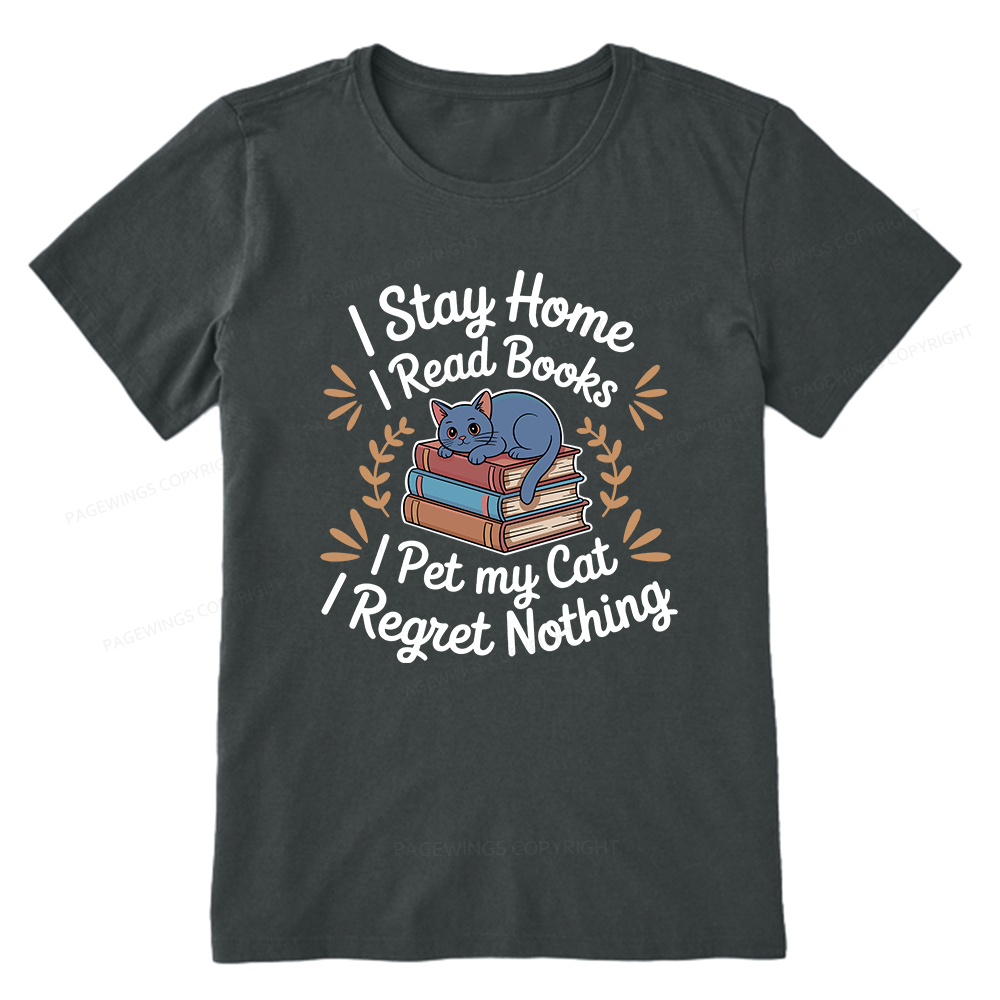 Pagewings I Read Books Pet My Cat 12550 Bookish Unisex Classic T-shirt