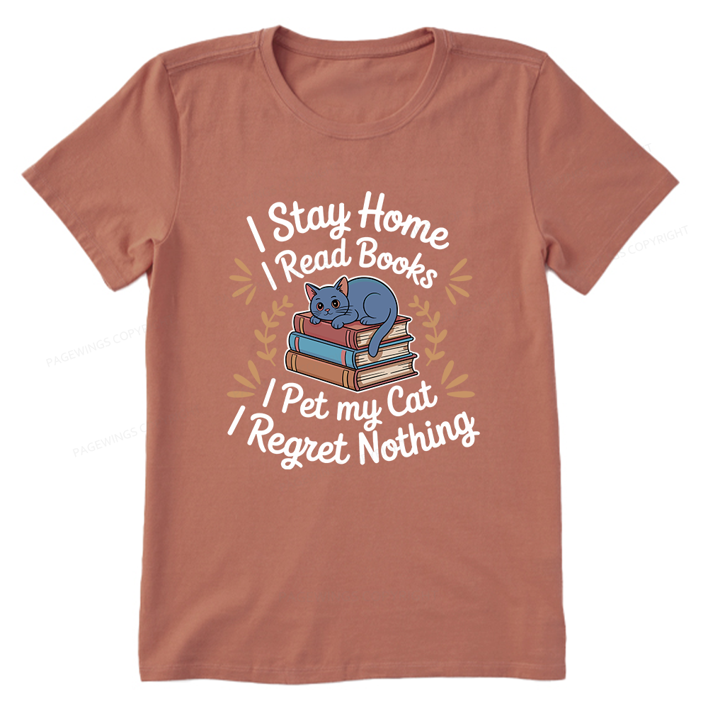 Pagewings I Read Books Pet My Cat 12550 Bookish Unisex Classic T-shirt