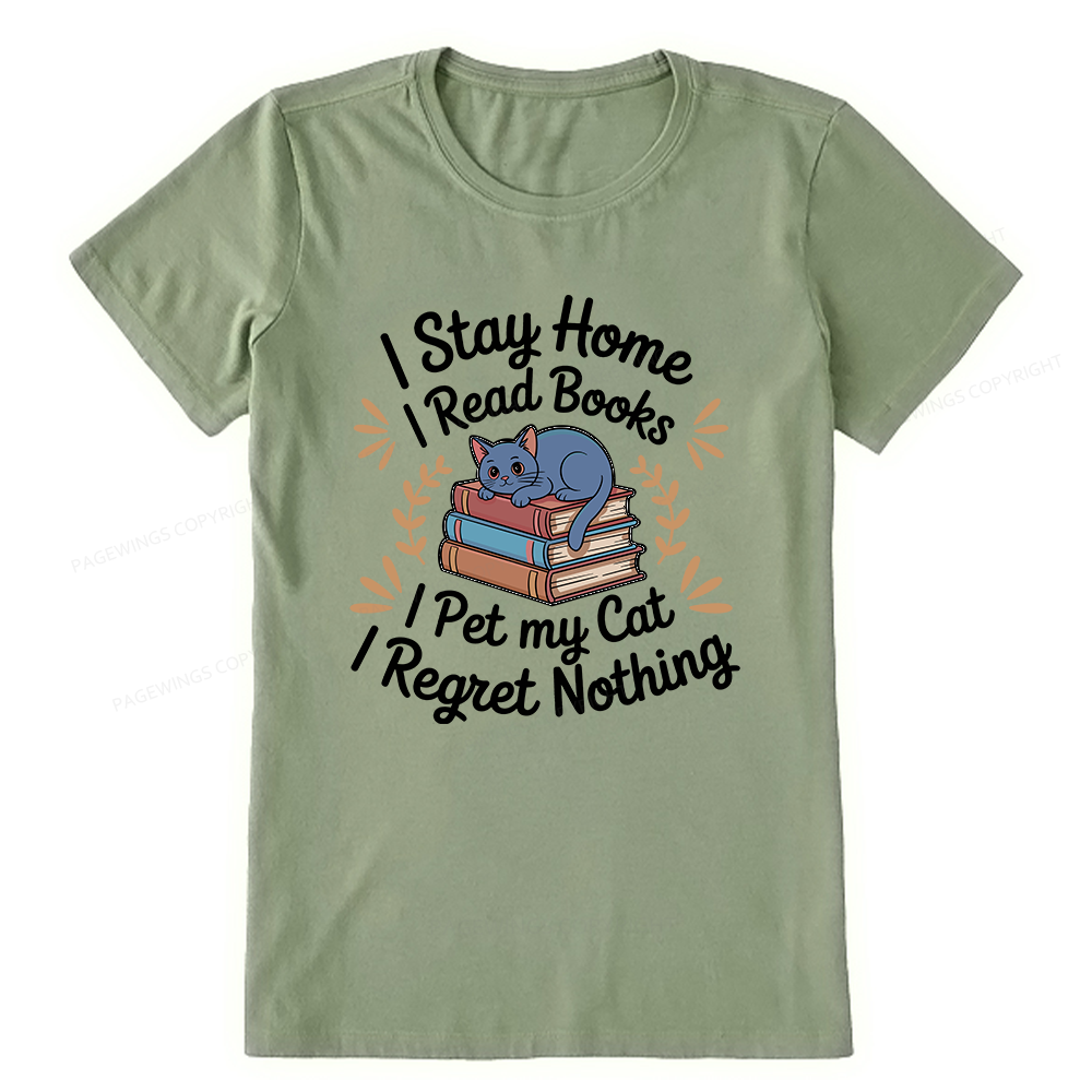 Pagewings I Read Books Pet My Cat 12550 Bookish Unisex Classic T-shirt