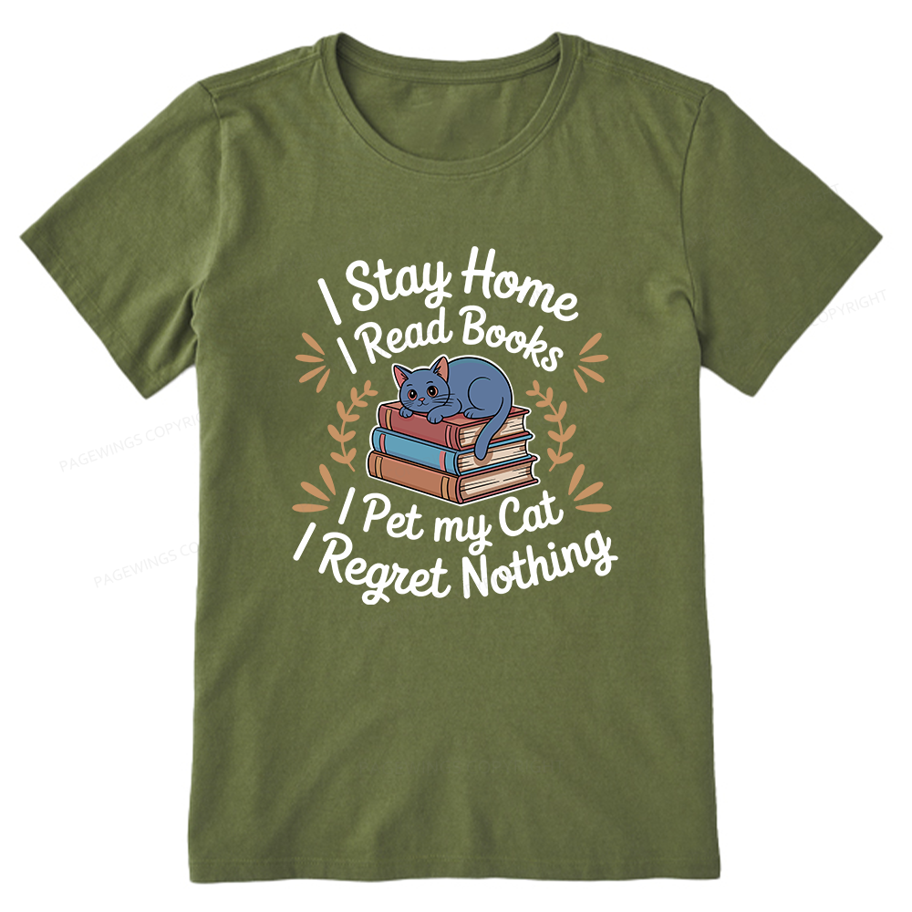 Pagewings I Read Books Pet My Cat 12550 Bookish Unisex Classic T-shirt