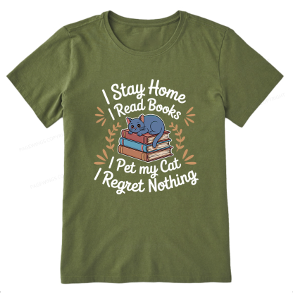 Pagewings I Read Books Pet My Cat 12550 Bookish Unisex Classic T-shirt