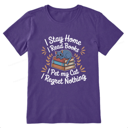 Pagewings I Read Books Pet My Cat 12550 Bookish Unisex Classic T-shirt