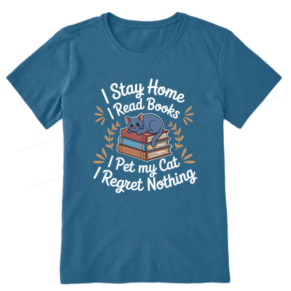 Pagewings I Read Books Pet My Cat 12550 Bookish Unisex Classic T-shirt