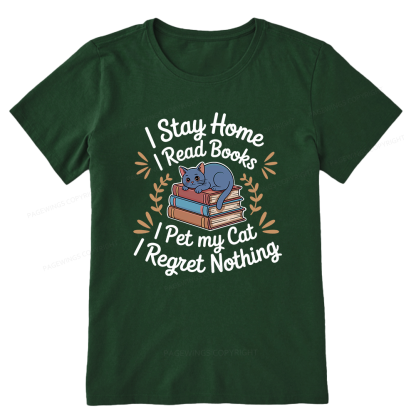 Pagewings I Read Books Pet My Cat 12550 Bookish Unisex Classic T-shirt