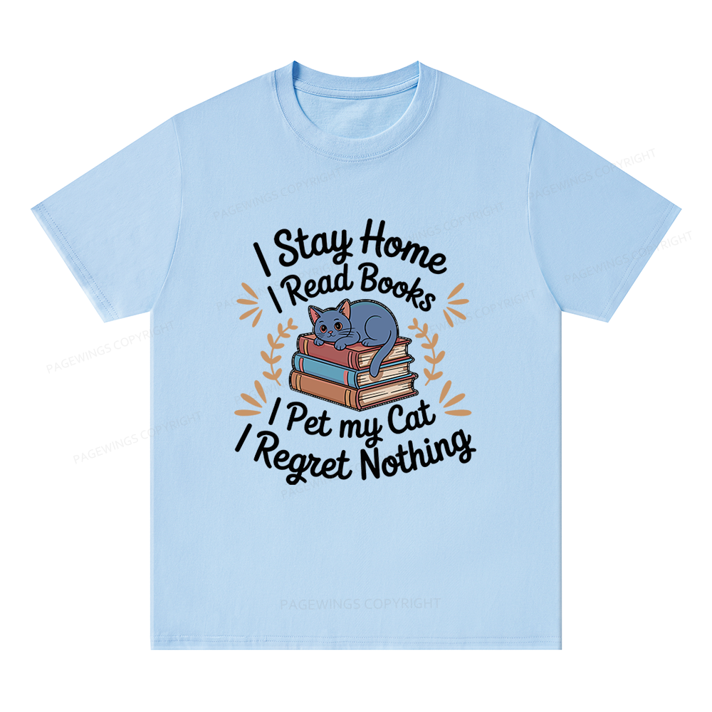 Pagewings I Read Books Pet My Cat 12550 Bookish Unisex Classic T-shirt