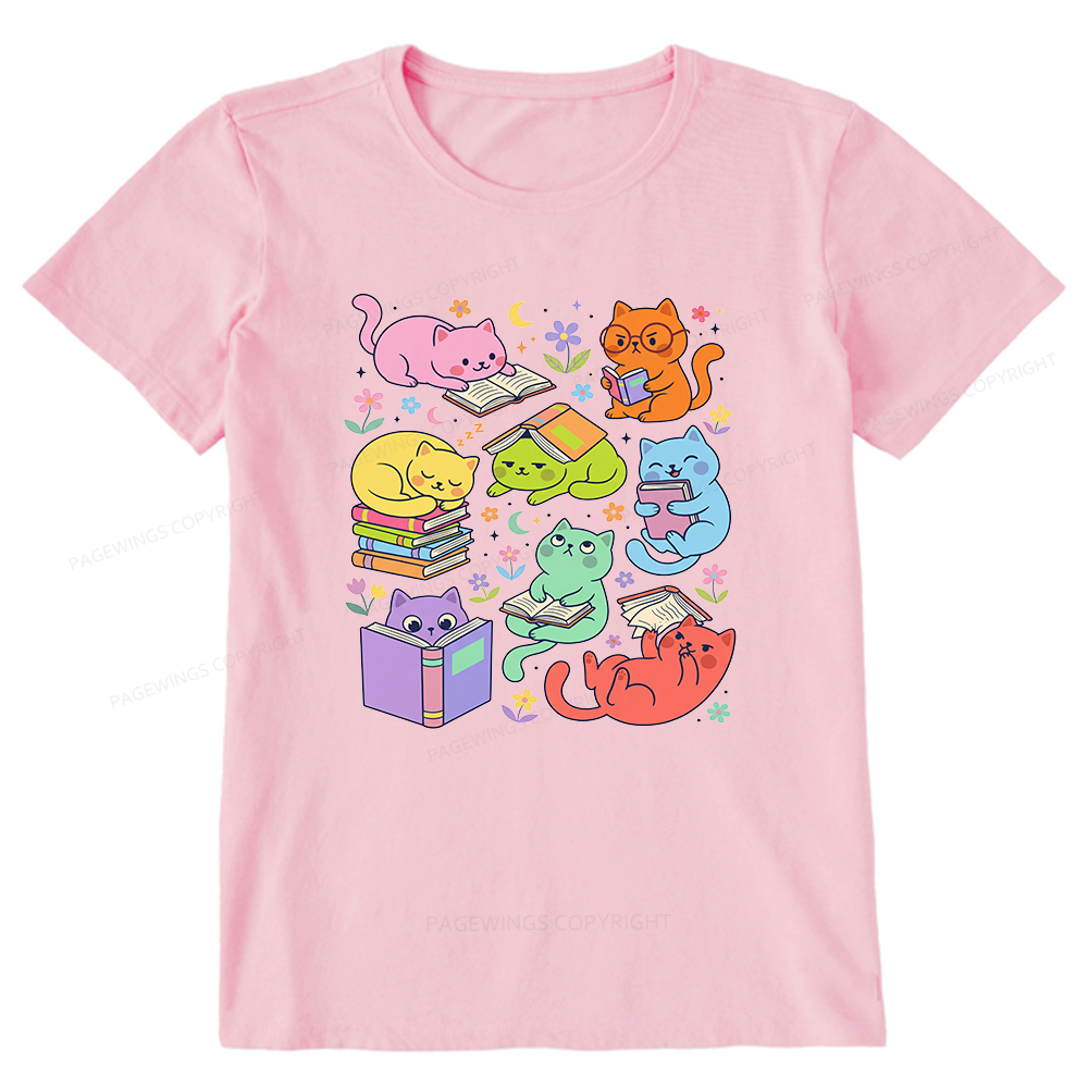 Pagewings Reading Cat 15355 Bookish Unisex Classic T-shirt