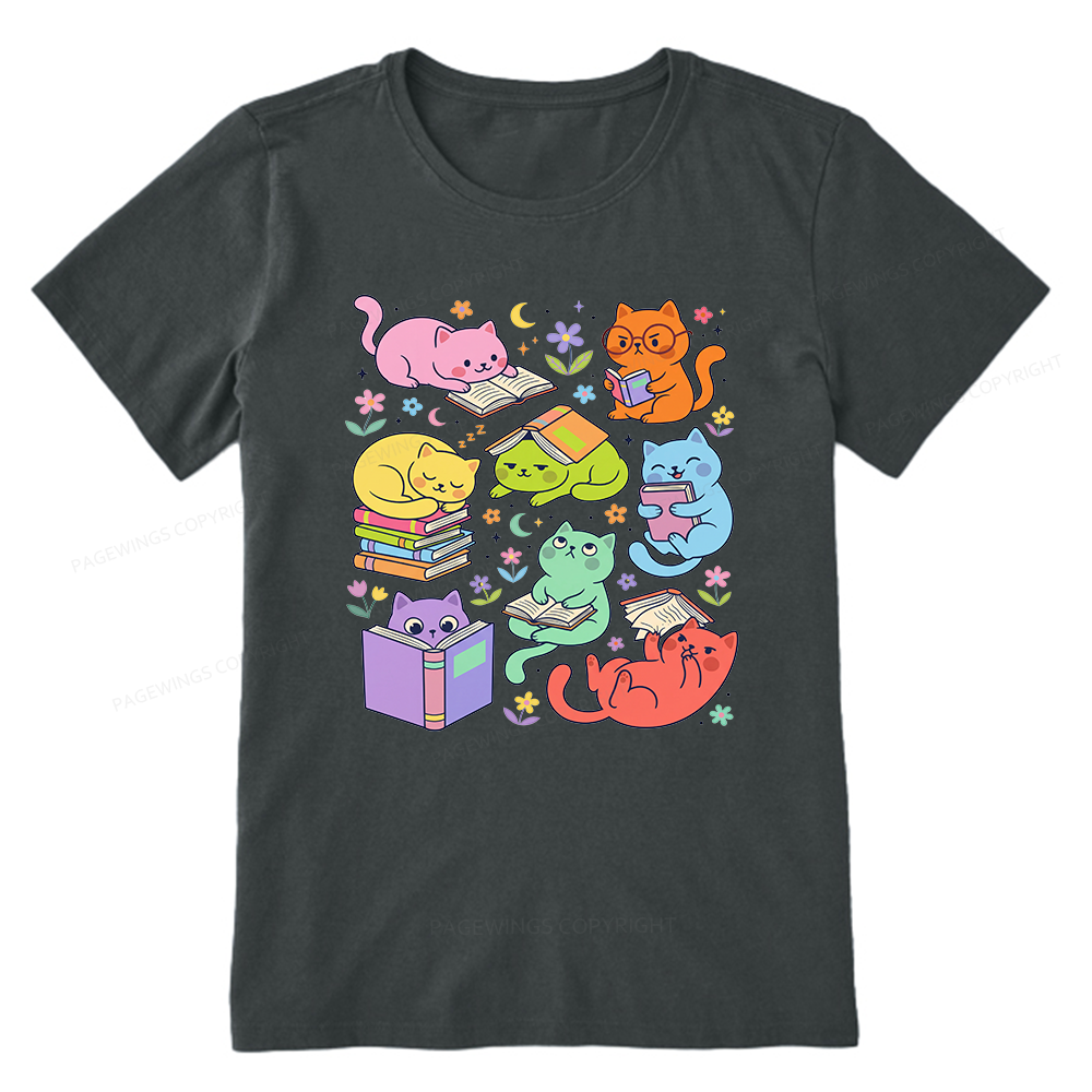 Pagewings Reading Cat Bookish Unisex Classic T-shirt