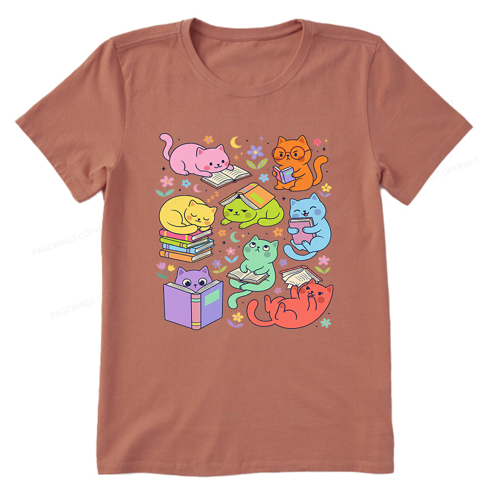 Pagewings Reading Cat 15355 Bookish Unisex Classic T-shirt