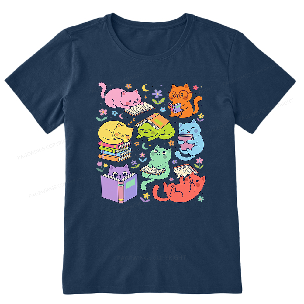 Pagewings Reading Cat Bookish Unisex Classic T-shirt