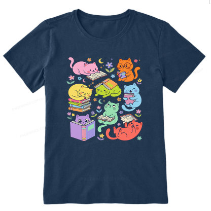Pagewings Reading Cat Bookish Unisex Classic T-shirt