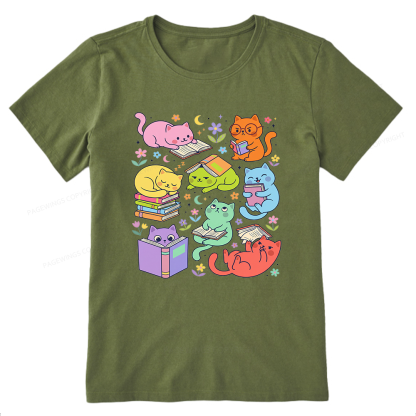 Pagewings Reading Cat 15355 Bookish Unisex Classic T-shirt