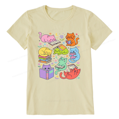 Pagewings Reading Cat 15355 Bookish Unisex Classic T-shirt