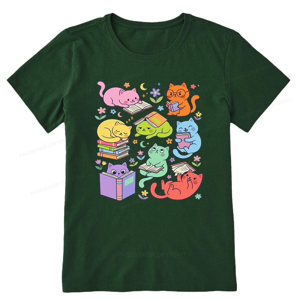 Pagewings Reading Cat Bookish Unisex Classic T-shirt
