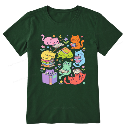 Pagewings Reading Cat Bookish Unisex Classic T-shirt