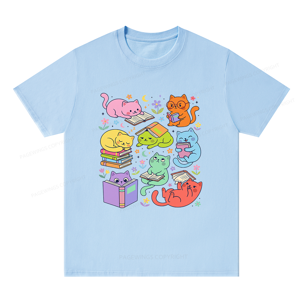 Pagewings Reading Cat 15355 Bookish Unisex Classic T-shirt