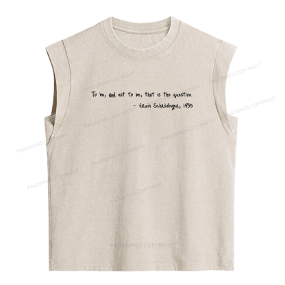 Pagewing That Is The Question Women's Washed Tank Top