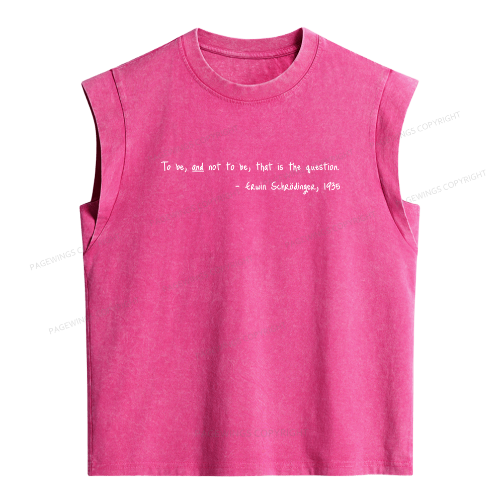 Pagewing That Is The Question Women's Washed Tank Top