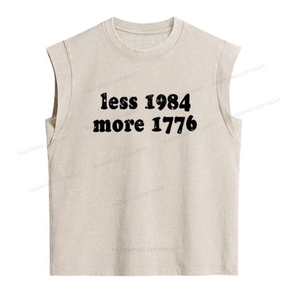 Pagewing Less 1984 More 1776 Women's Washed Tank Top