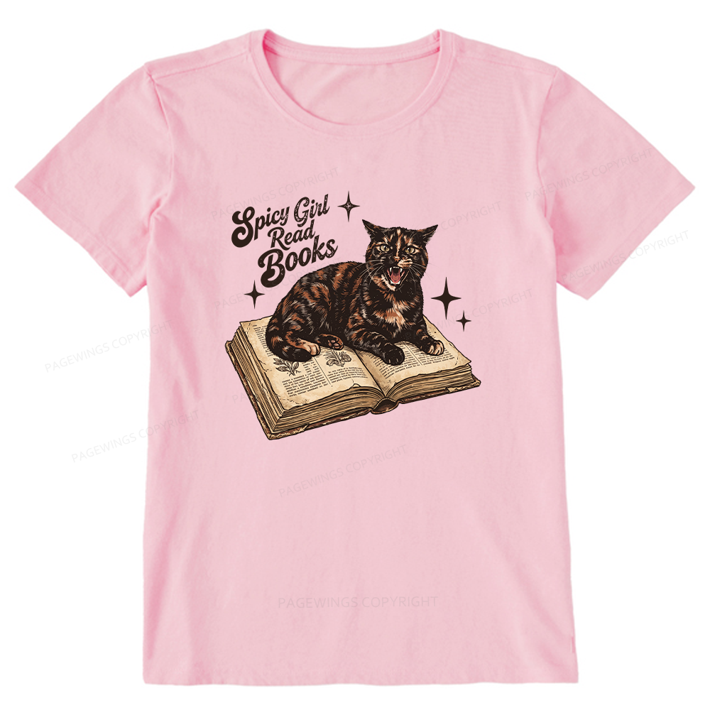 Pagewings Spicy Girl Read Books 15959 Bookish Unisex Classic T-shirt